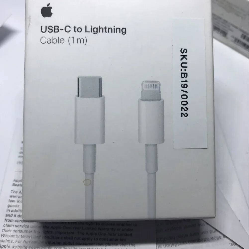 Original Apple USB-C 20W Power Adapter + USB-C Lightning Cable (1m)